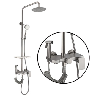 TB1025 - 304 stainless steel shower set with spray gun
