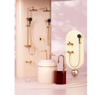 BH1002- Bathroom hardware set for golden color design