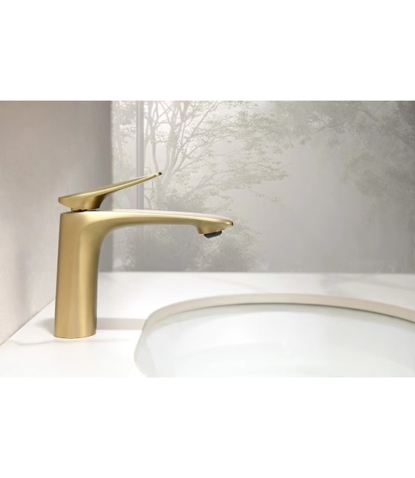 TB2017 - 304 stainless steel dish basin large curved sink vertical rotating hot and cold mixing kitchen faucet