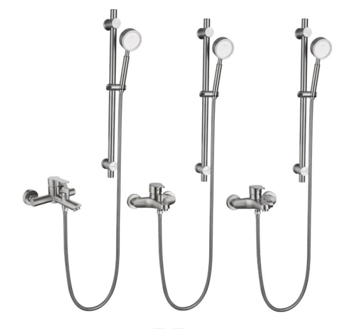 TB1021 - 304 stainless steel simple hot and cold mixing valve bathtub shower set