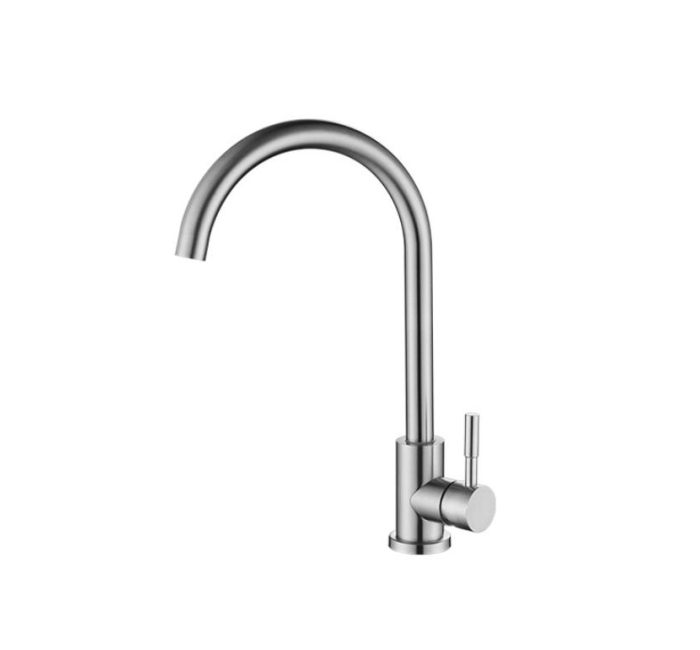 TB2017 - 304 stainless steel dish basin large curved sink vertical rotating hot and cold mixing kitchen faucet