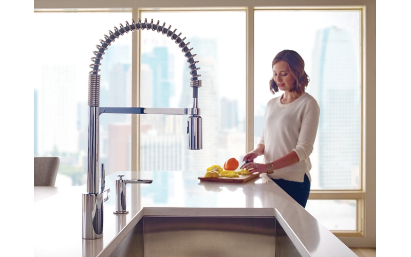 Chrome color Kitchen faucet